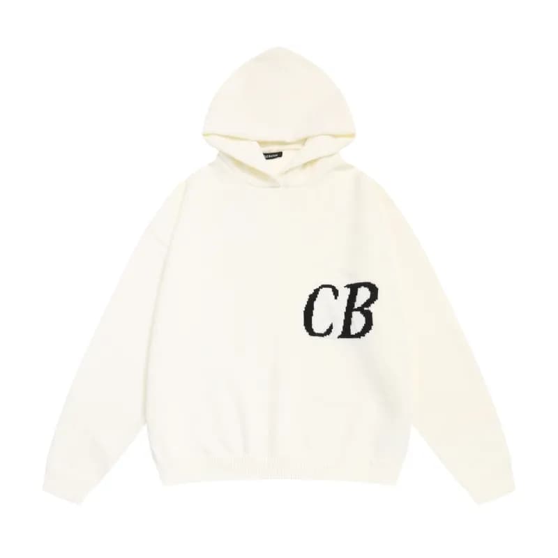 Corteiz CB Logo Sweater White CB Logo — C636 white