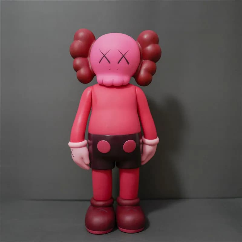 BAPE × KAWS Half-Brain Ape Figure Split Brain Design — 红色盒装-37cm（手可动）