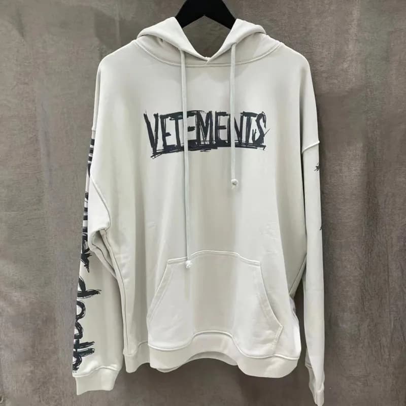 Fear of God Essentials Hoodie Infinity Logo — V122 gray and white