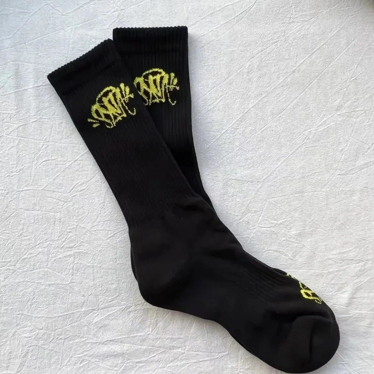 Sp5der Socks Graffiti Logo — One Size（均码） · DD101076015（1 pair without bag）
