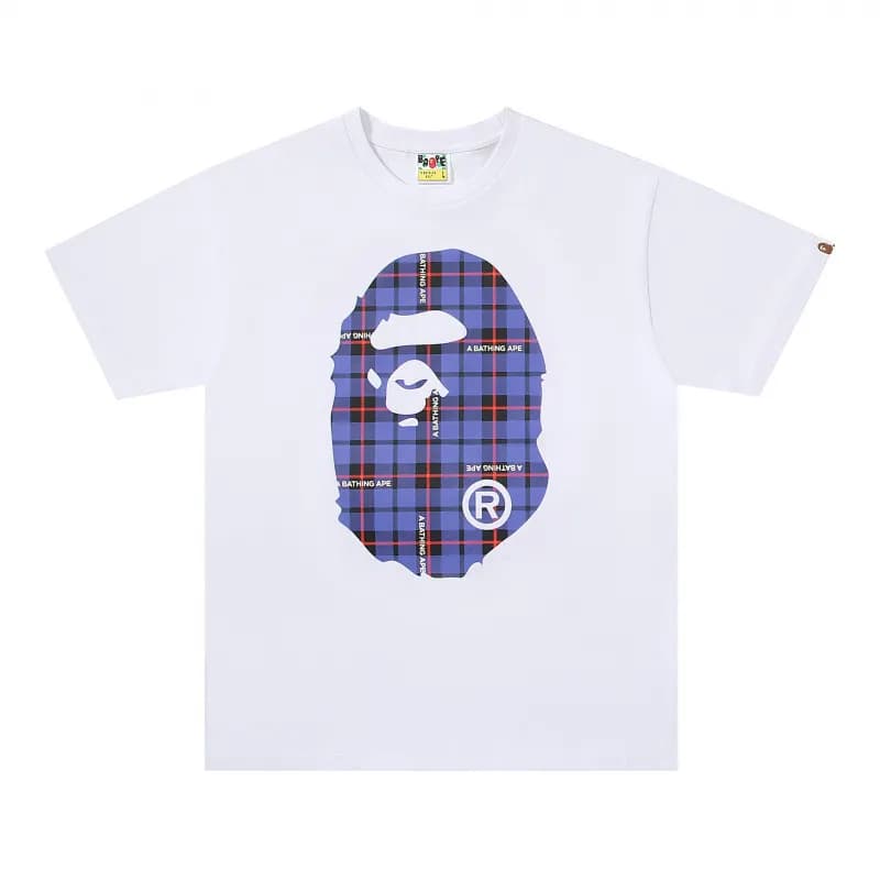 BAPE Classic T-Shirt Plain — 105白蓝（数码印）