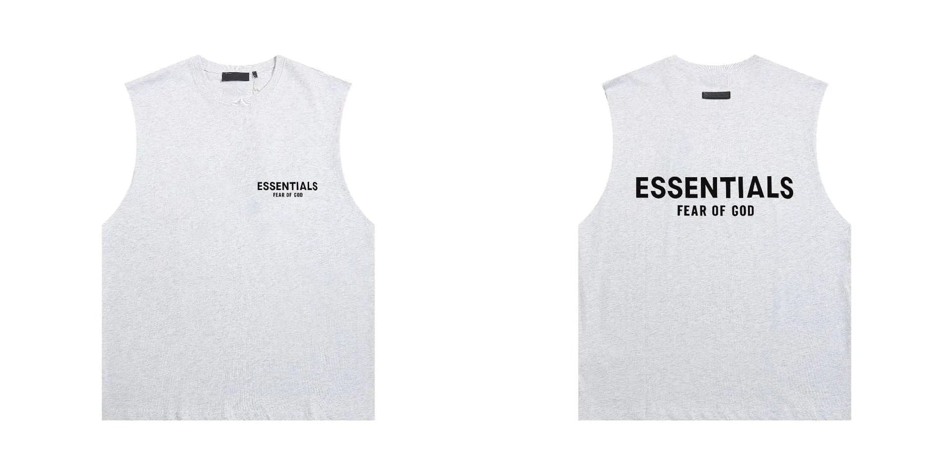 Fear of God Essentials Logo Sleeveless Top Heather Grey