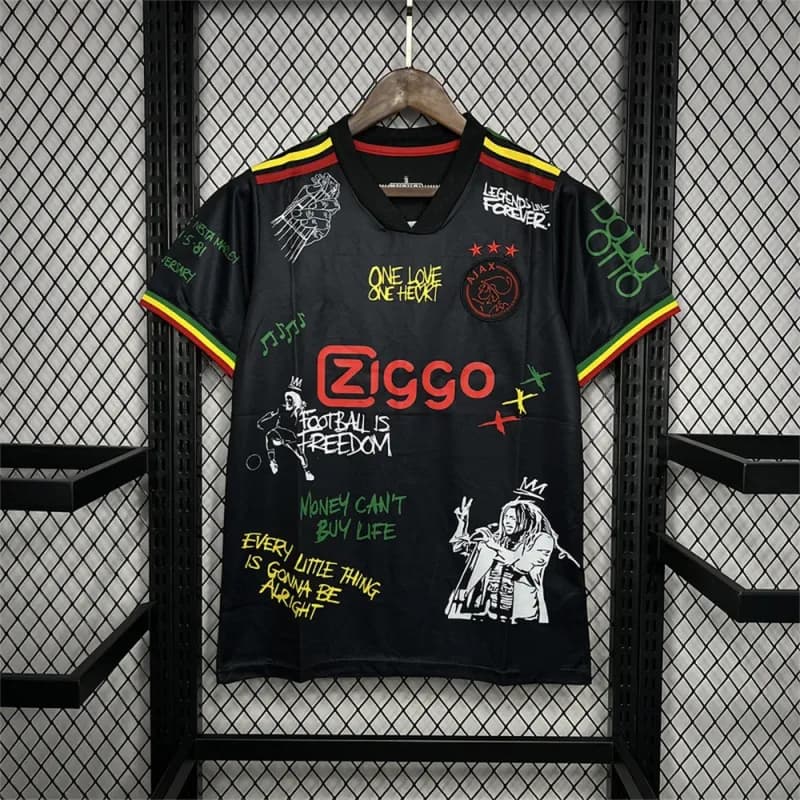 Stranger Things Jersey Demogorgon Print — 2122阿贾克斯黑色游戏版
