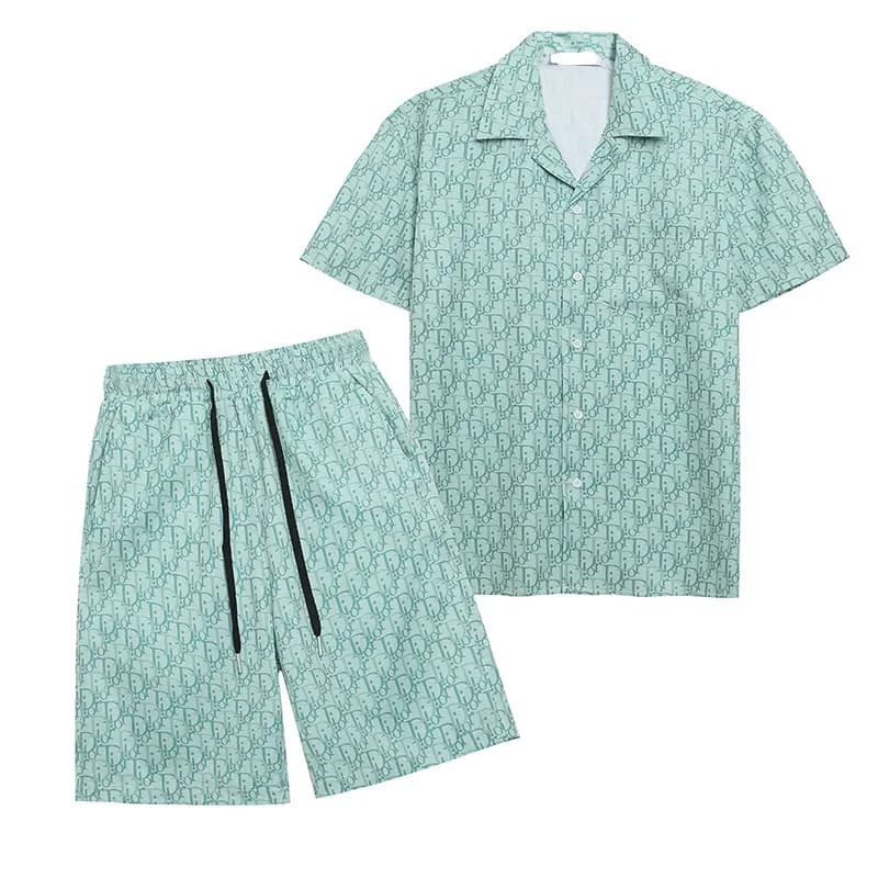 Dior Oblique Print Set Mint Green Monogram