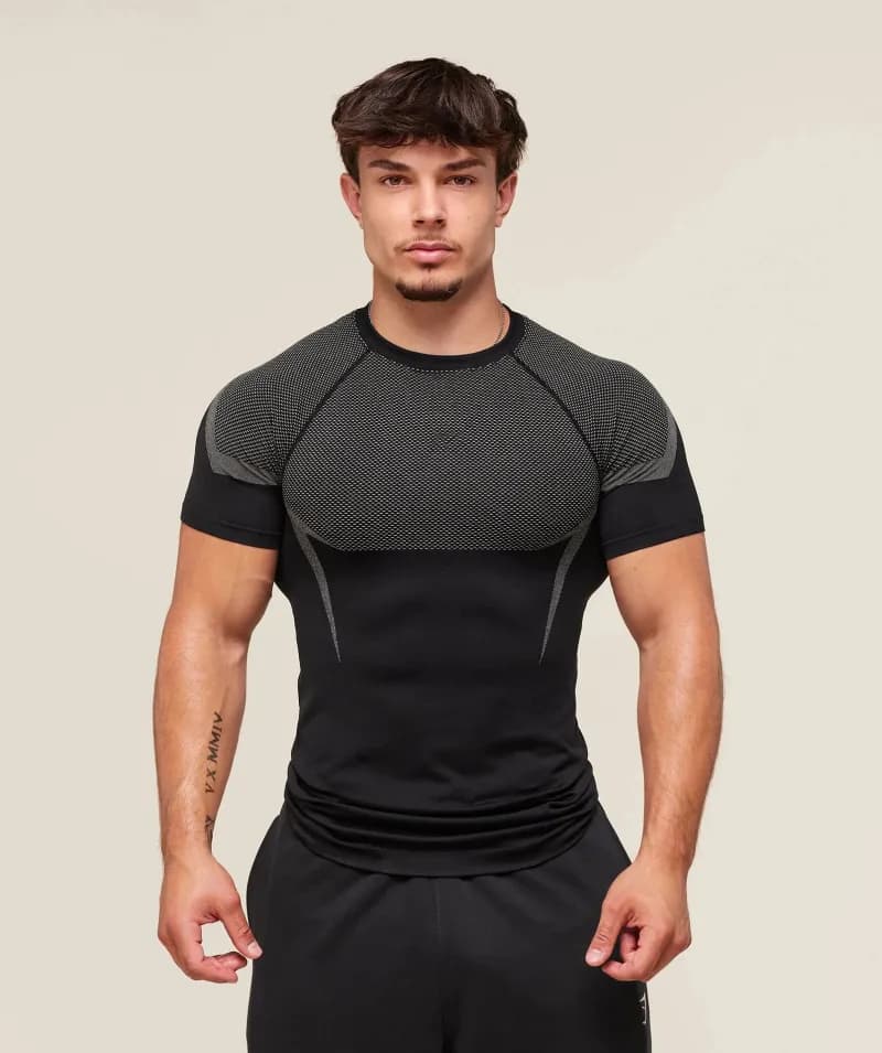 Lululemon Compression Short-Sleeve Top Mesh Panel