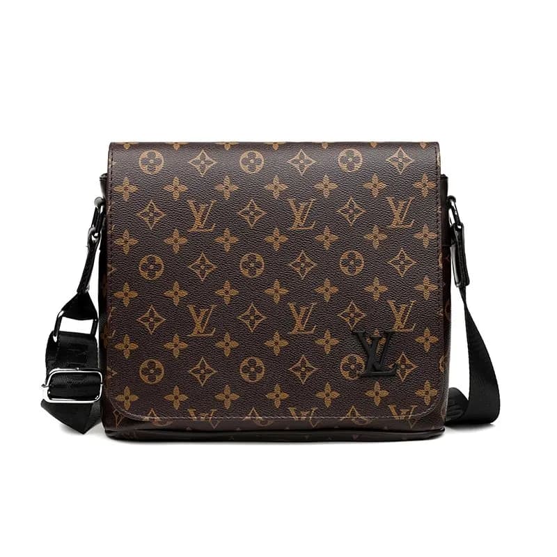 Louis Vuitton Monogram Canvas Messenger Bag Classic Brown
