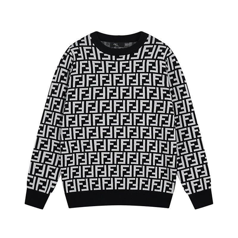 Fendi Knit Sweater FF Logo Intarsia