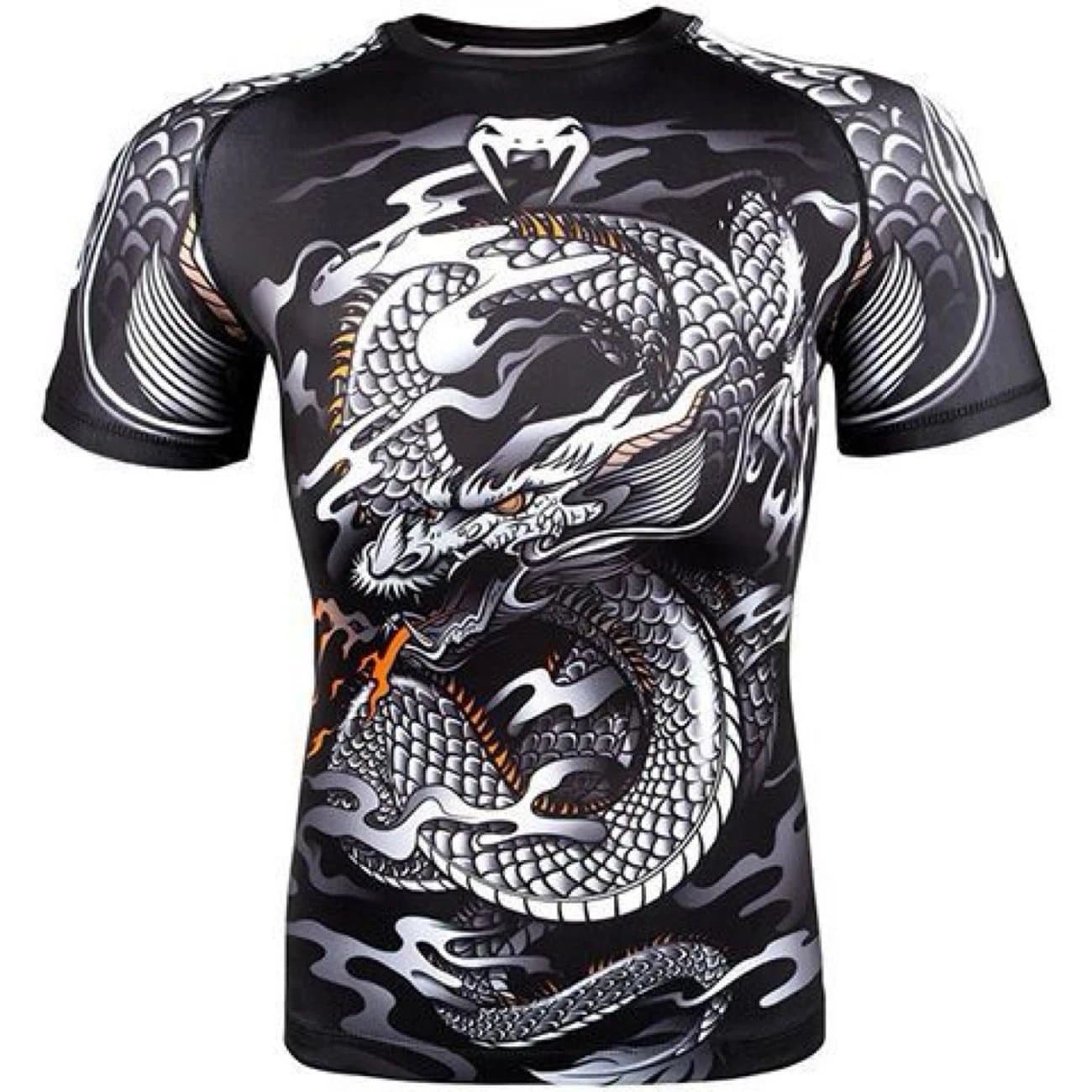 Chrome Hearts Dragon Print Rash Guard Mythical Serpent