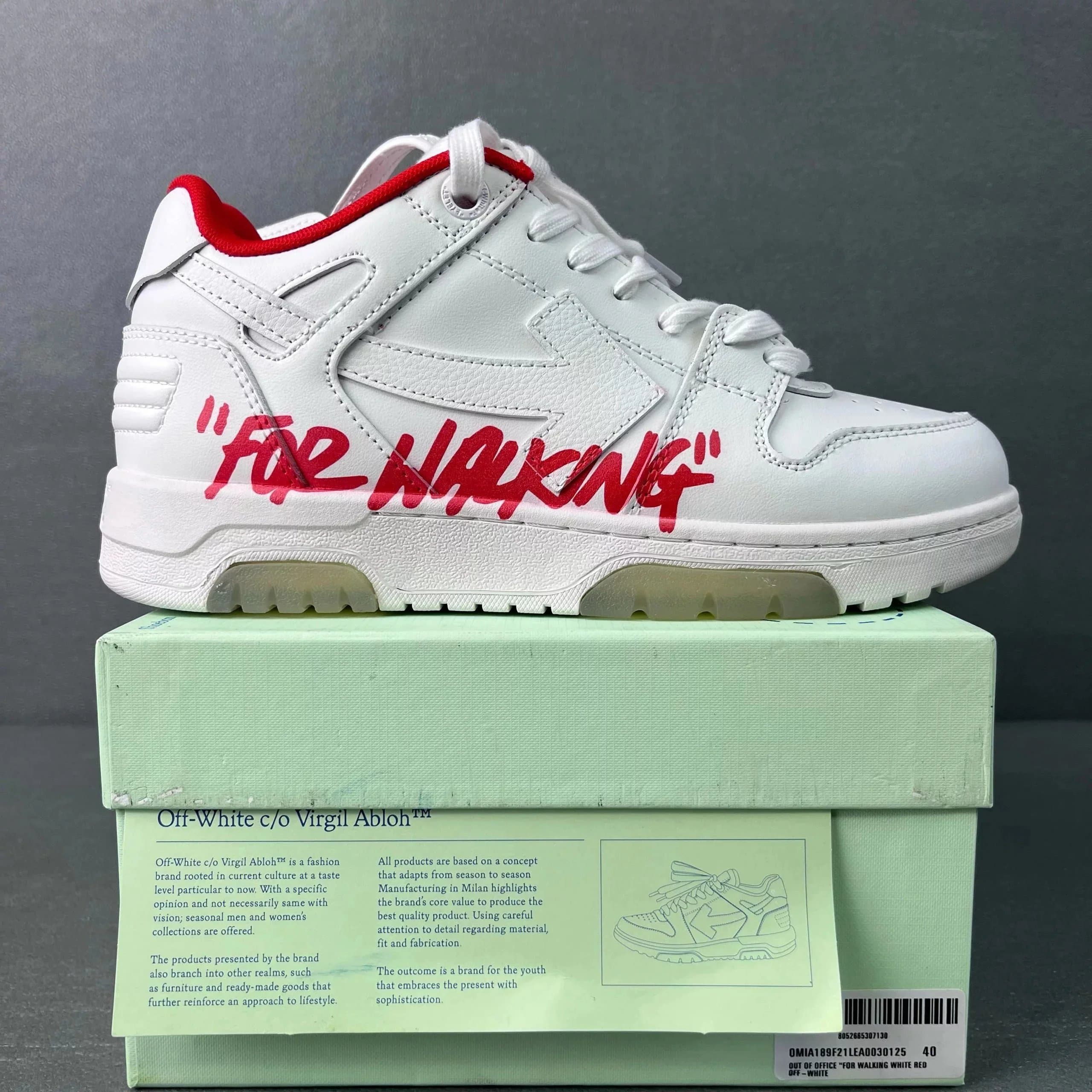 Off-White Diagonal Arrow Sneaker White Pink — 米白红 30125