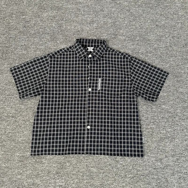 Gallery Dept. Hooded Jacket Grid Check — ME-T057黑色