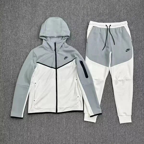 Nike Tech Fleece Joggers Black/Heather Grey — NK-25