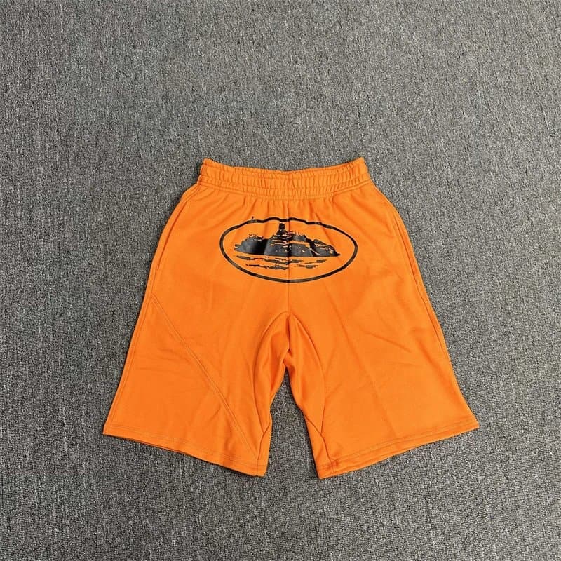 Travis Scott Logo Shorts Pink Script — 橙色809
