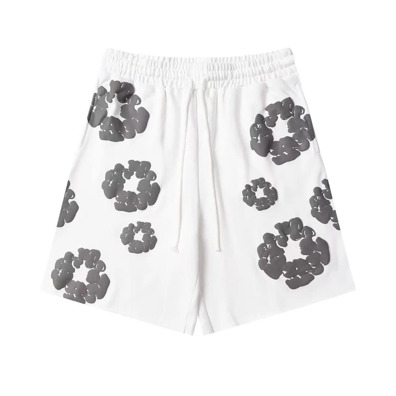 Balenciaga Cloud Shorts Cloud Print — 短裤 白灰