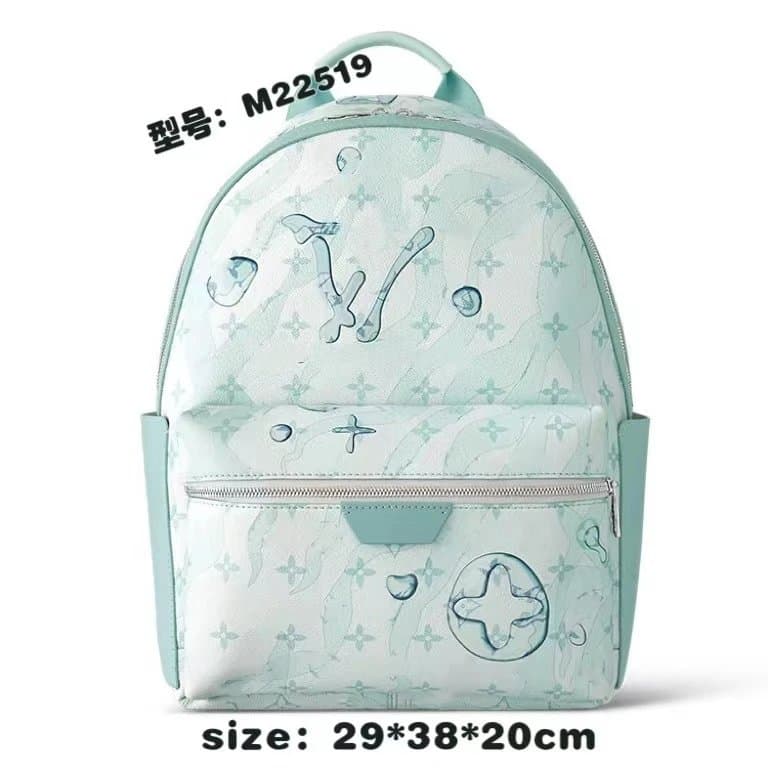 Louis Vuitton Backpack Monogram Aqua Print