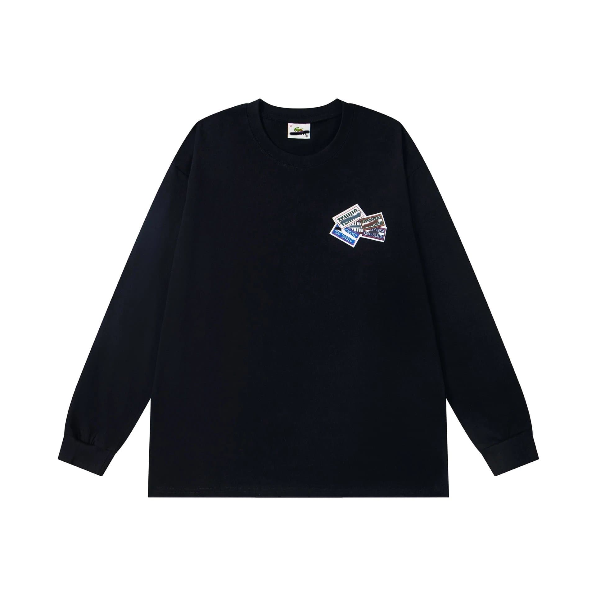 Lacoste Long Sleeve Tee Sticker Patch