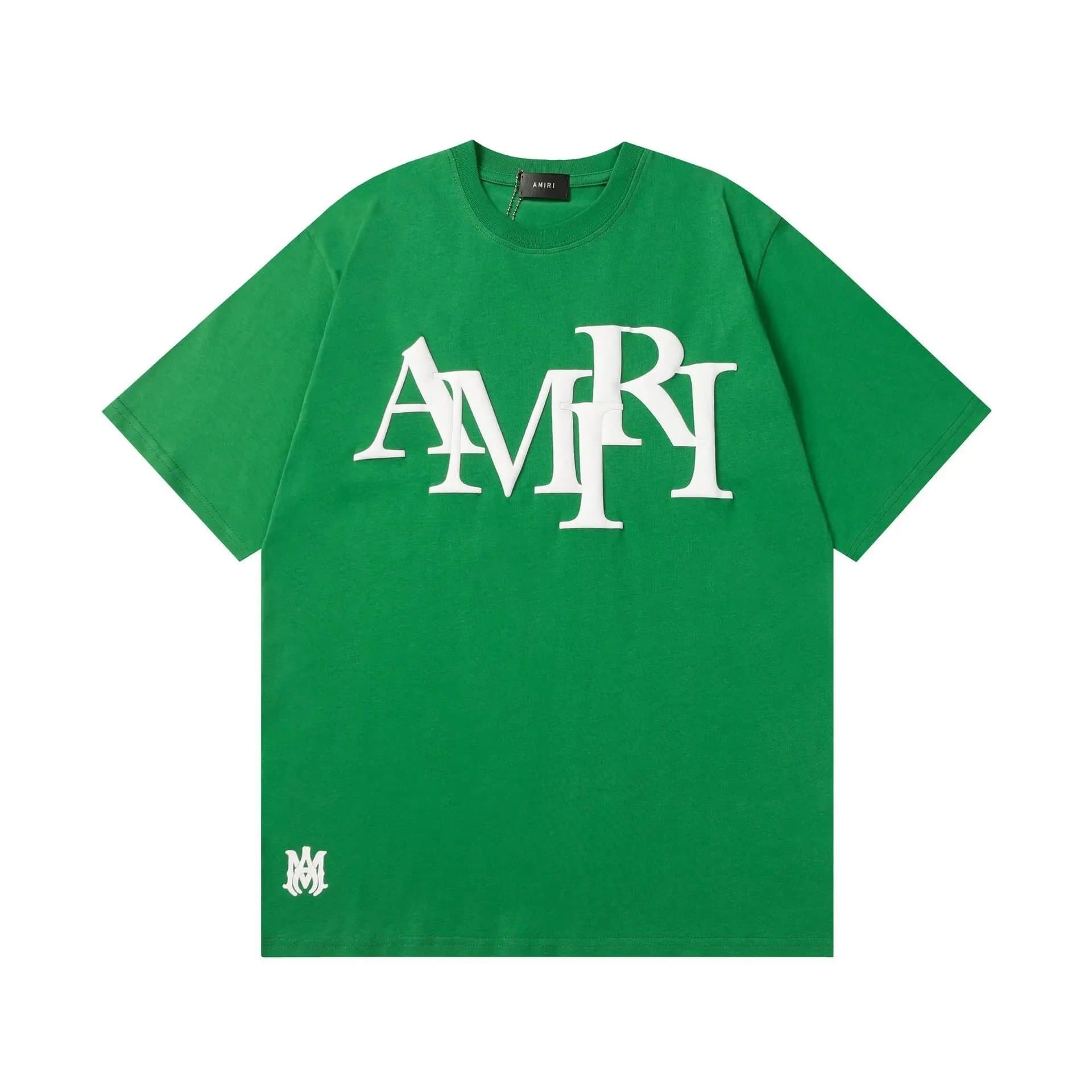 Amiri Logo Graphic Tee Drip Logo — 5593绿