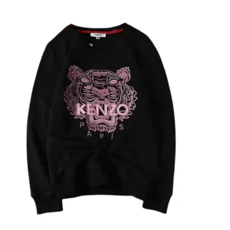 Kenzo Tiger Sweatshirt Pink Embroidered Logo