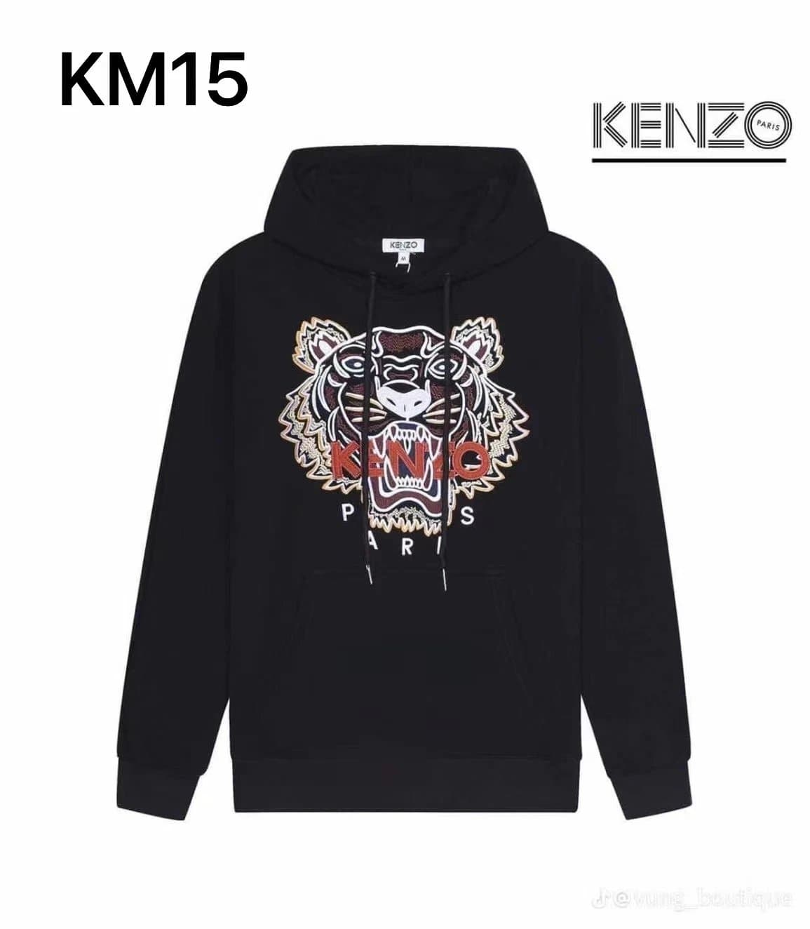 Kenzo Tiger Hoodie Embroidered Logo