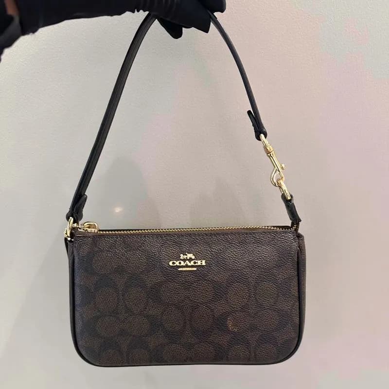 Coach Wristlet Signature Canvas