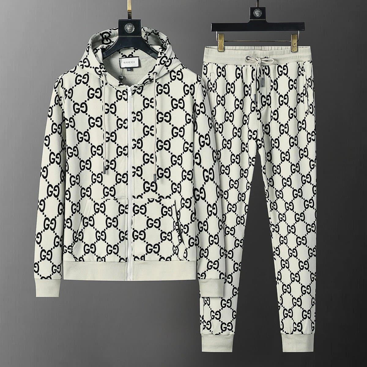 Gucci GG Logo Hoodie and Joggers Set Monogram Print