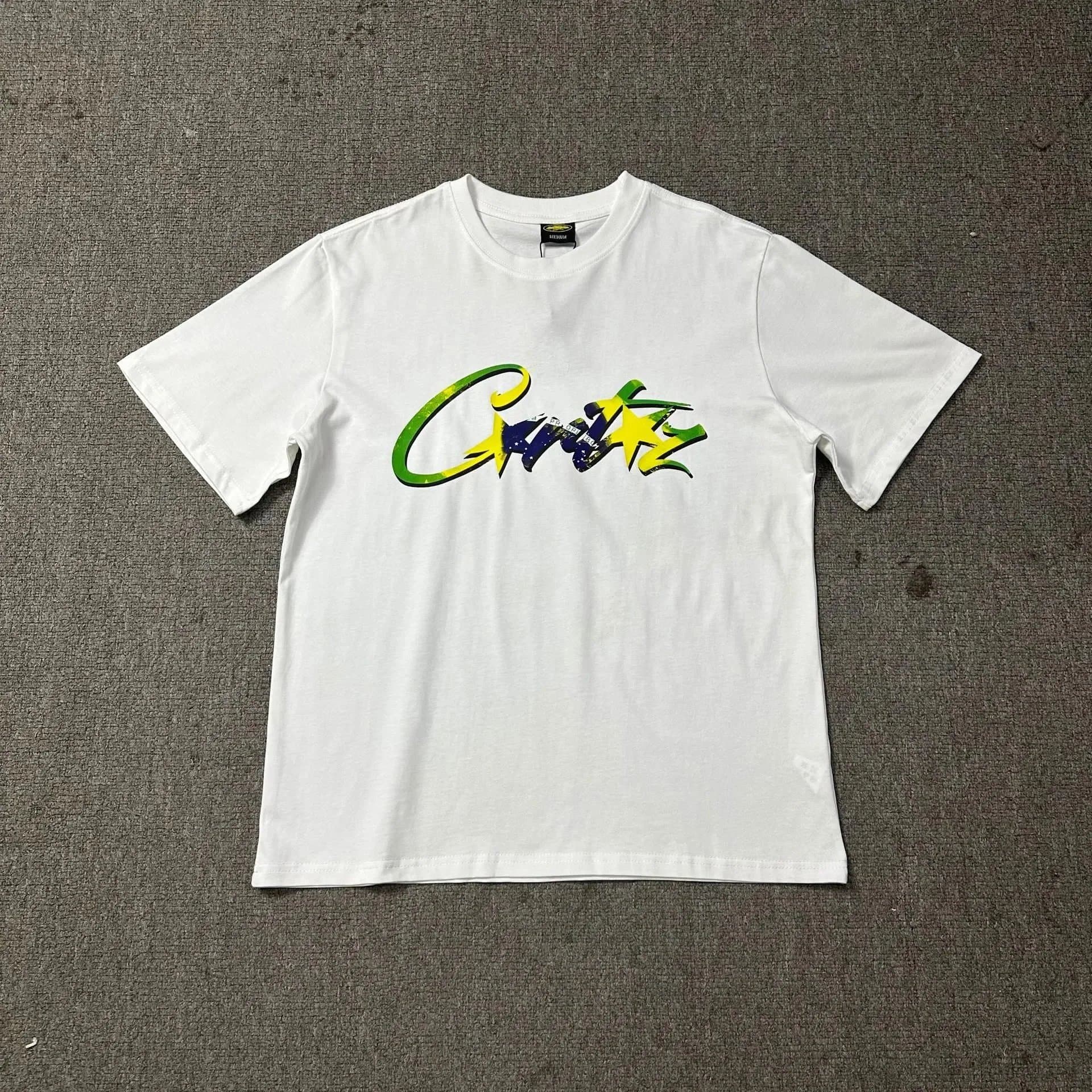 Sp5der Graphic Tee Embroidered Logo — 3236白色