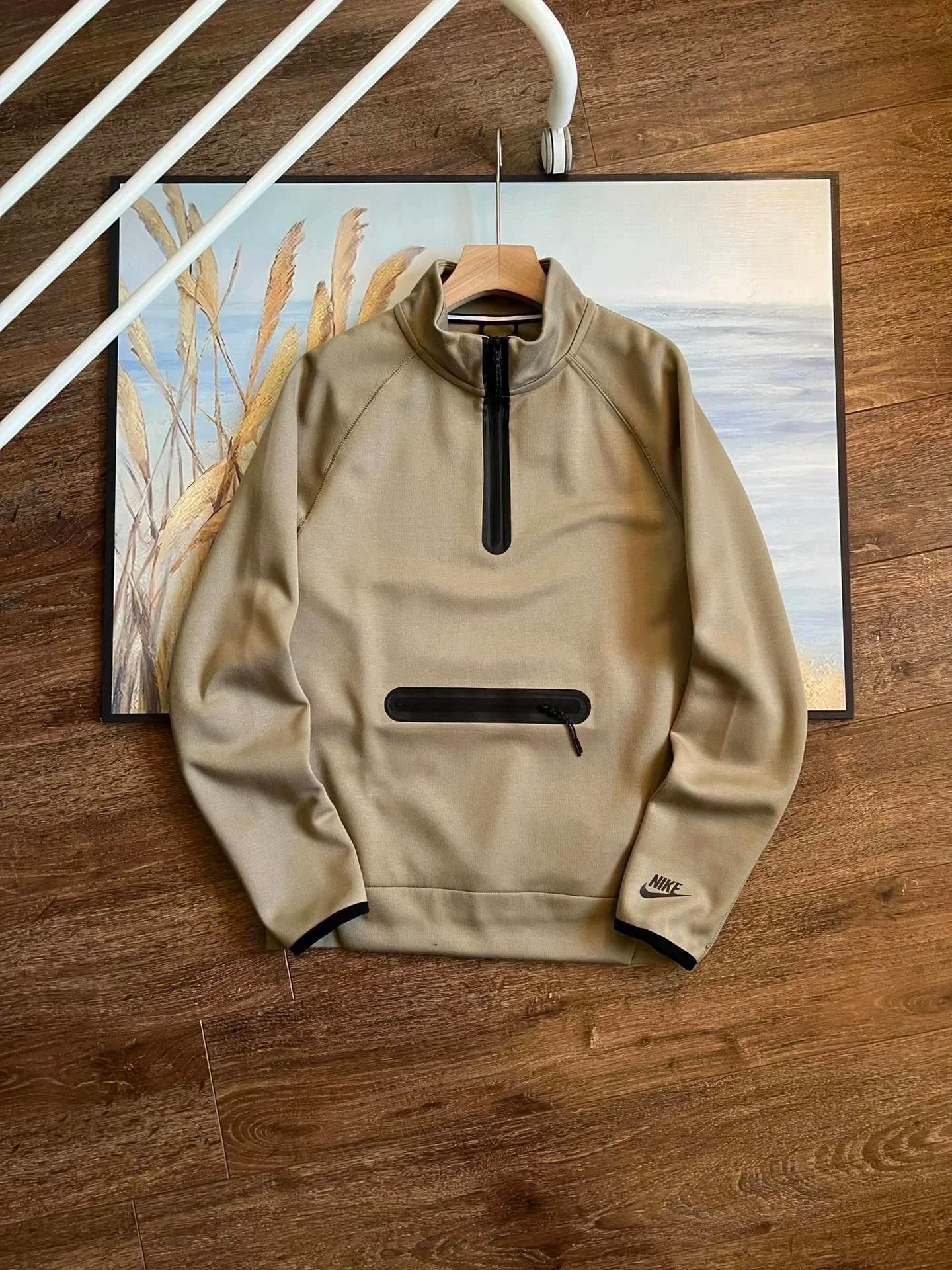 Nike Tech Fleece Half-Zip Neutral Beige