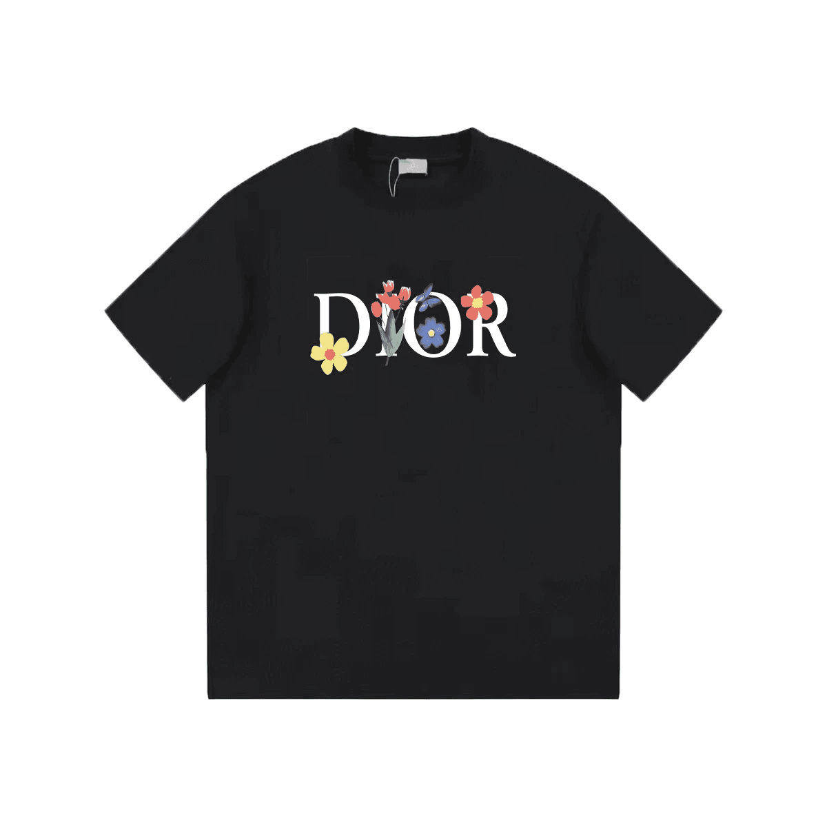Floral Logo T-Shirt Floral DIOR