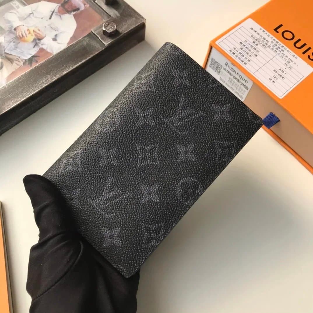 Louis Vuitton Portefeuille Multiple Epi Leather — 黑花