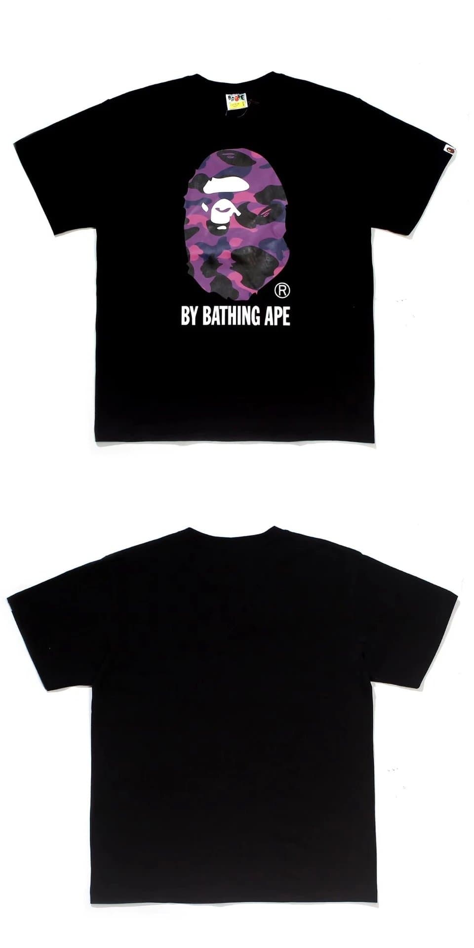BAPE Ape Head Tee Brown Ape Head — 167黑紫