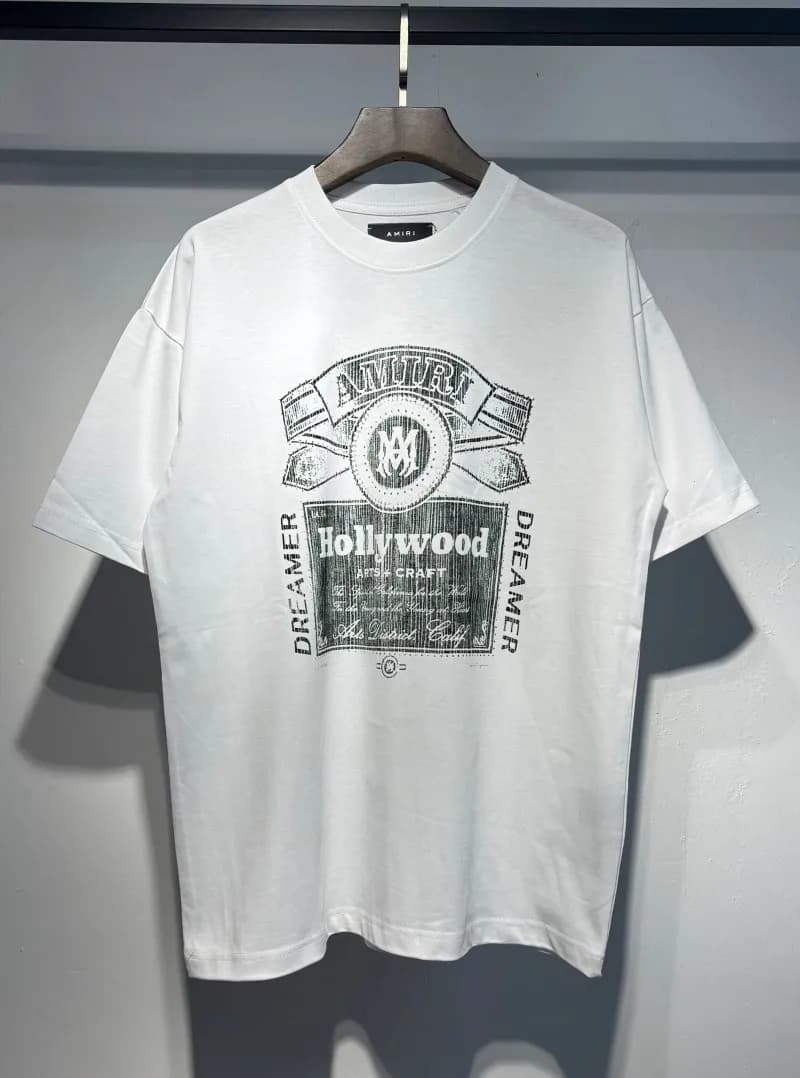 Amiri Logo T-Shirt Mesh Script — 726 white