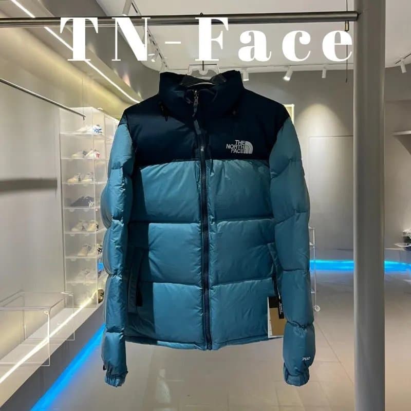 The North Face Nuptse Jacket Black/Graphite Grey — 湖蓝