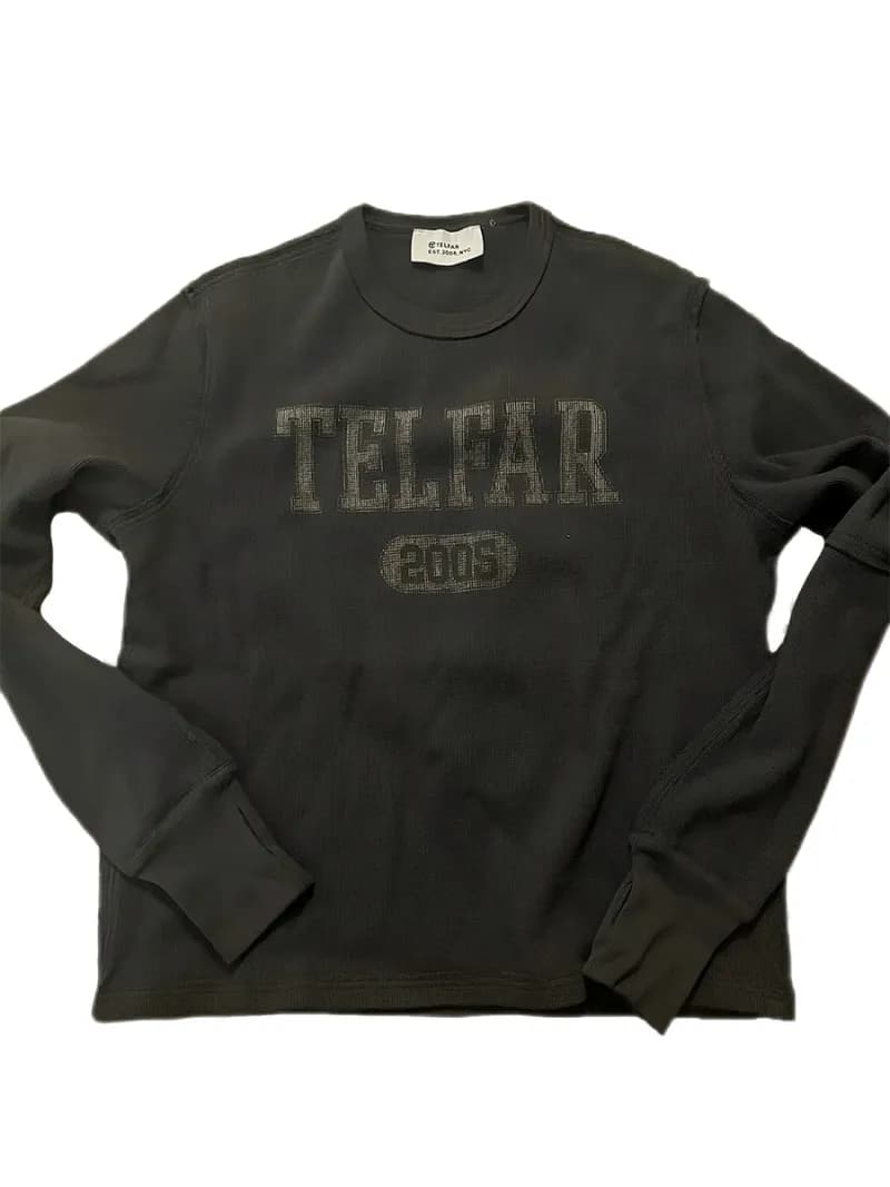 Telfar Long Sleeve Crewneck TELFA R 2005 Logo