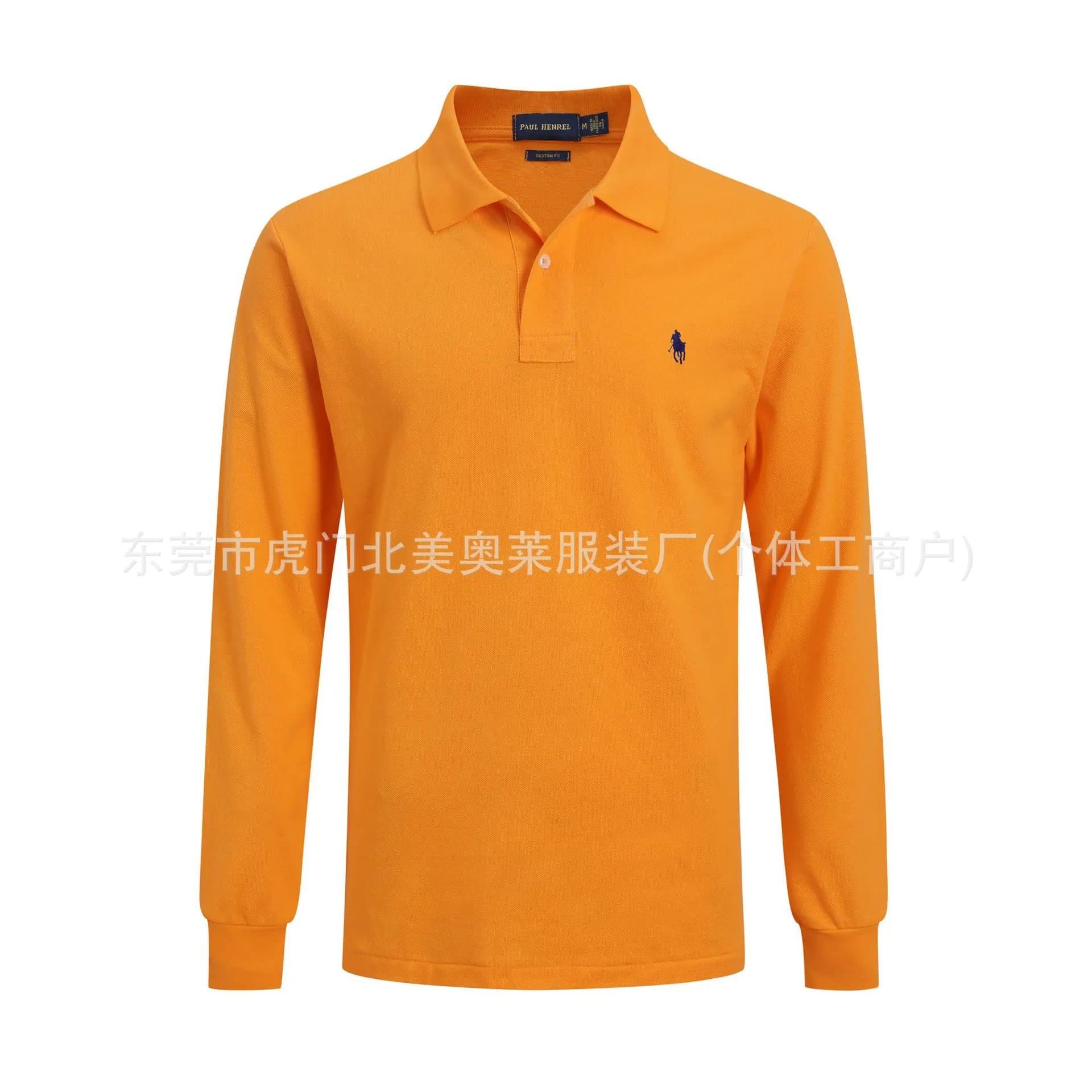 Polo Ralph Lauren Long Sleeve Polo Classic Fit — 橙色