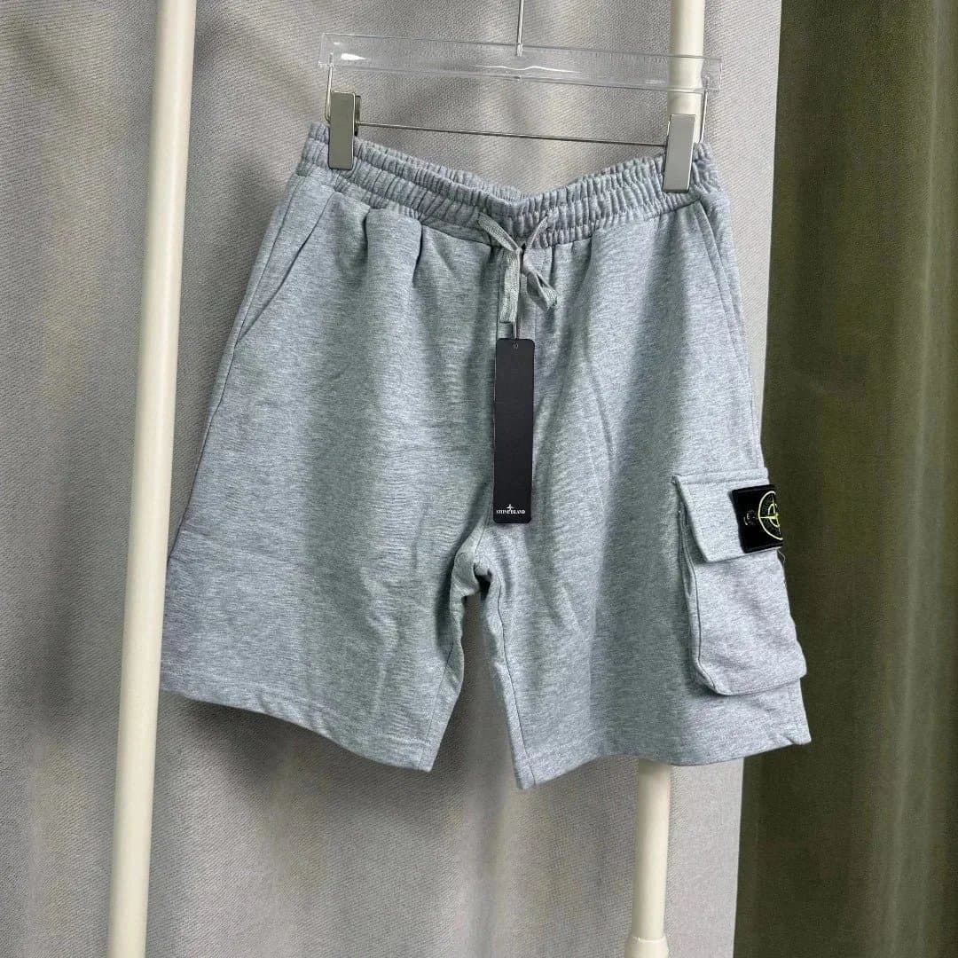 Stone Island Cargo Shorts Heather Grey