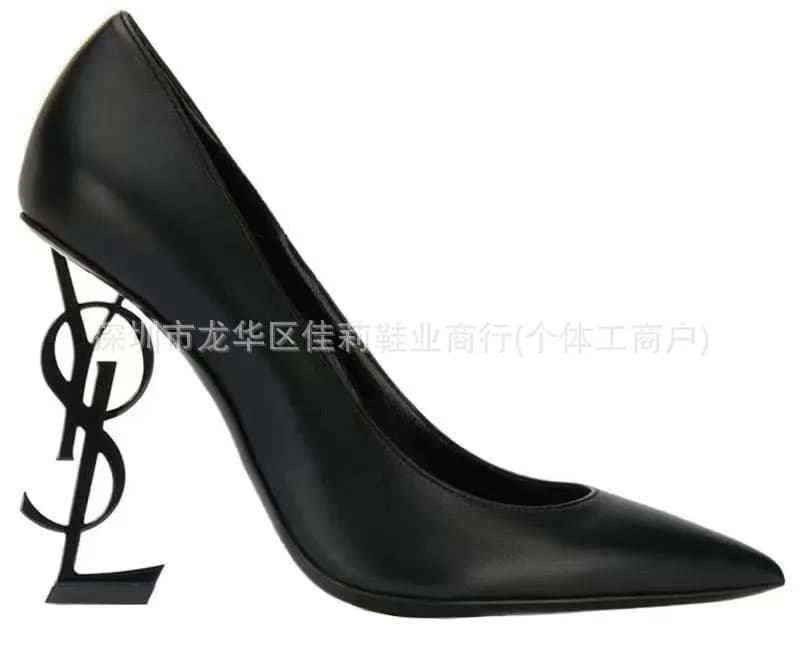 Saint Laurent Tribute Pump Monogram Heel