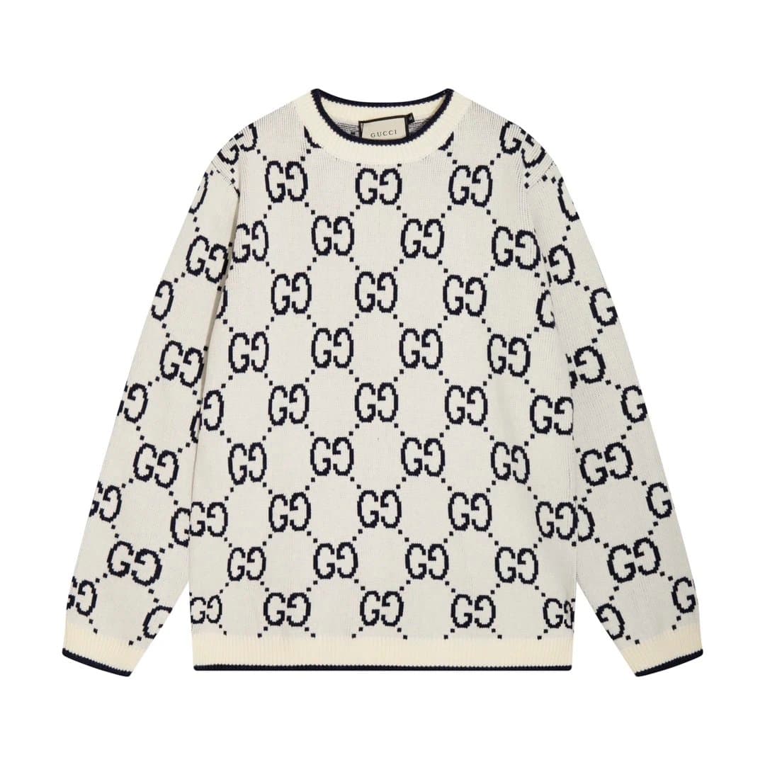 Gucci GG Knit Sweater Interlocking GG Pattern