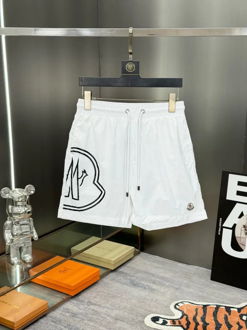 Moncler Logo-Print Swim Shorts Oversized B Logo