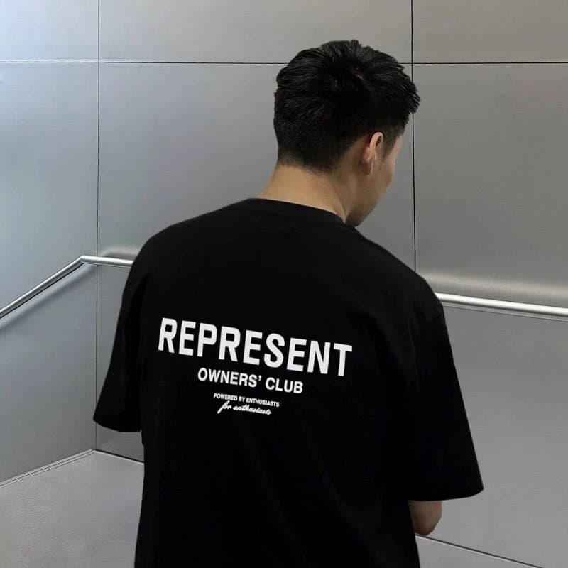 Represent Graphic Tee Three Dobermans — 简约字母【黑色】