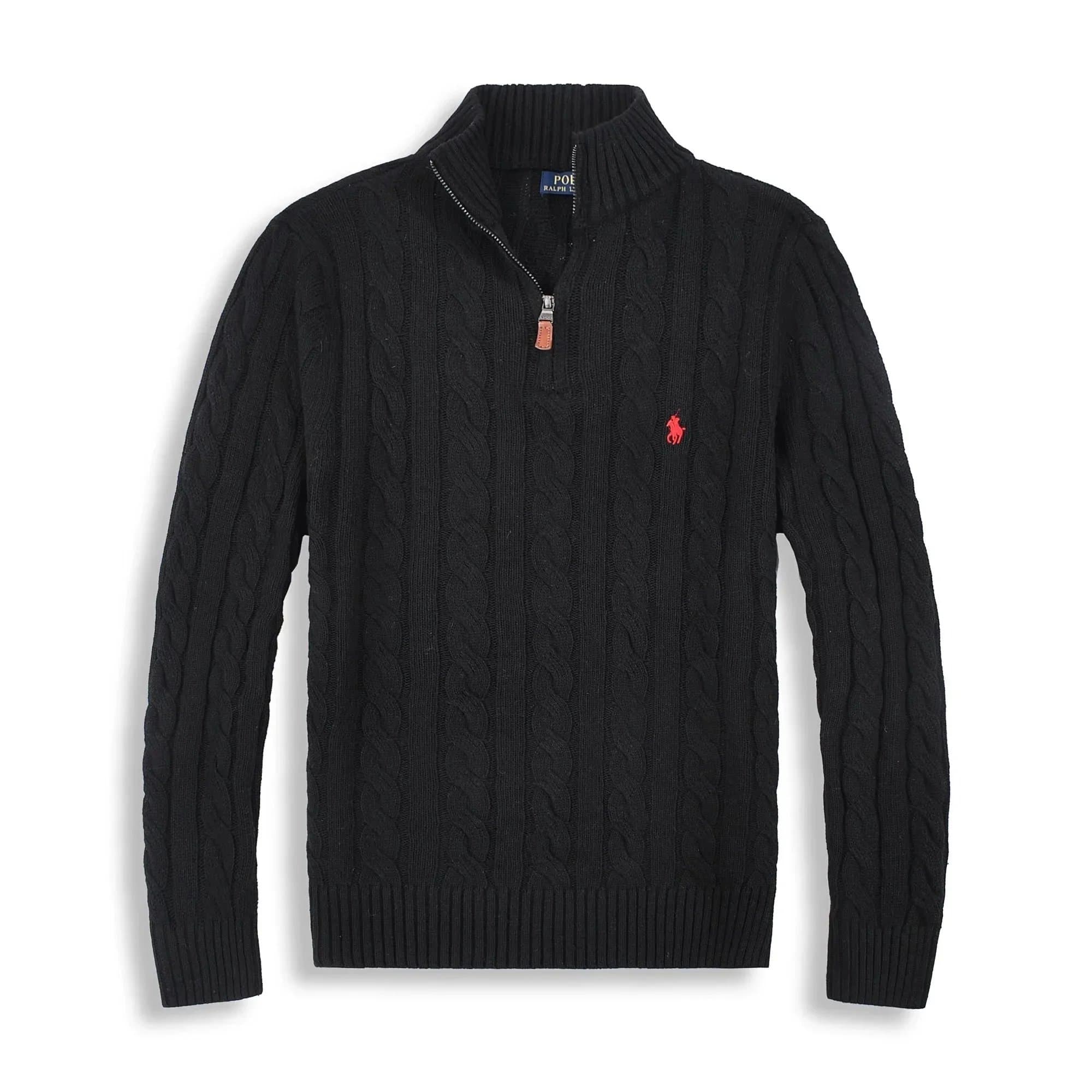 Polo Ralph Lauren Cable Knit Sweater Heather Grey — 15