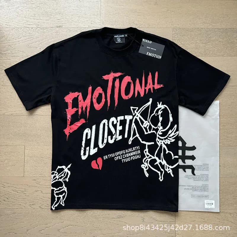 Anti Social Social Club Graphic Tee Alien Print — 0001黑