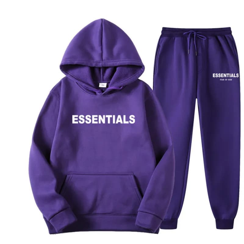 Fear of God Essentials Hoodie and Joggers Set Essentials Logo