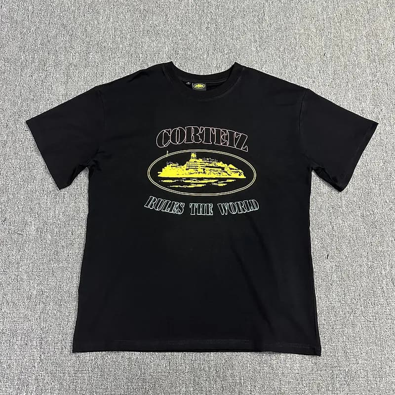 Palace T-Shirt Rules The World Graphic — 3102款 黑印粉黄