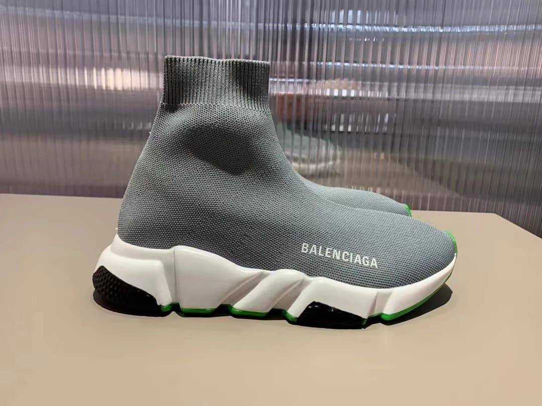Balenciaga Speed Trainer Grey White Green