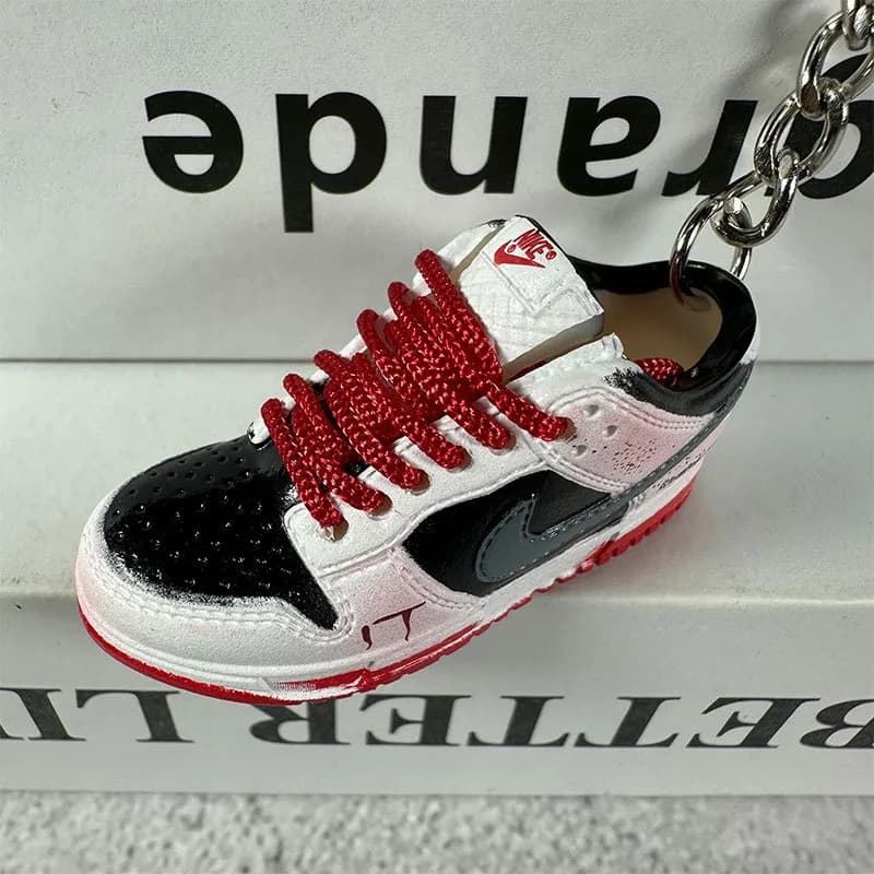 Cactus Plant Flea Market Sneaker Keychain Blue Lightning — 122.white black red
