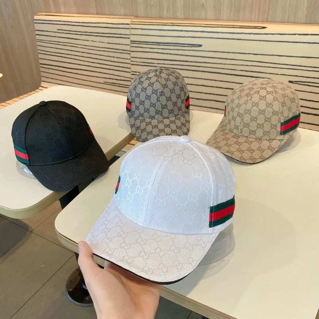 Gucci Baseball Cap GG Monogram with Web Stripe