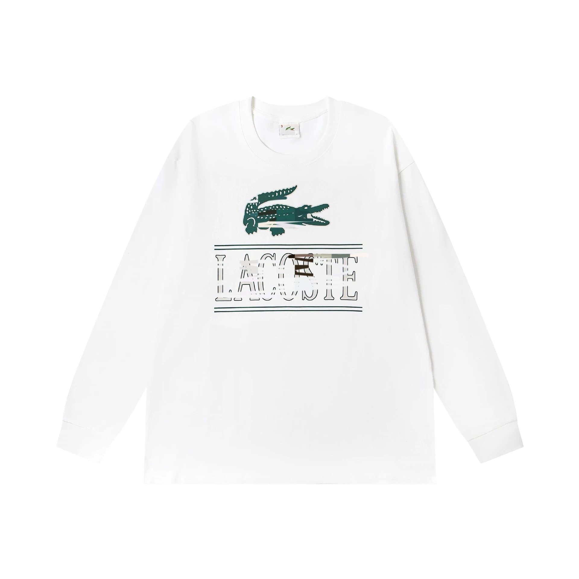 Lacoste Long-Sleeve Tee Crocodile Logo
