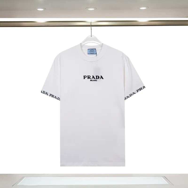 Prada Logo-Embellished Shorts Metallic Triangle Patch — 8378 white