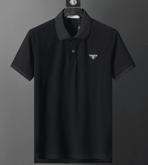 Prada Polo Shirt Triangular Logo