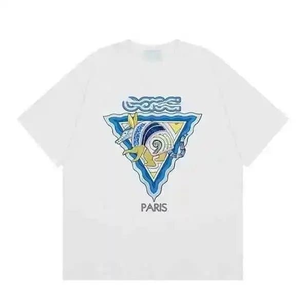 Casablanca T-Shirt Yellow Logo Patch — 16