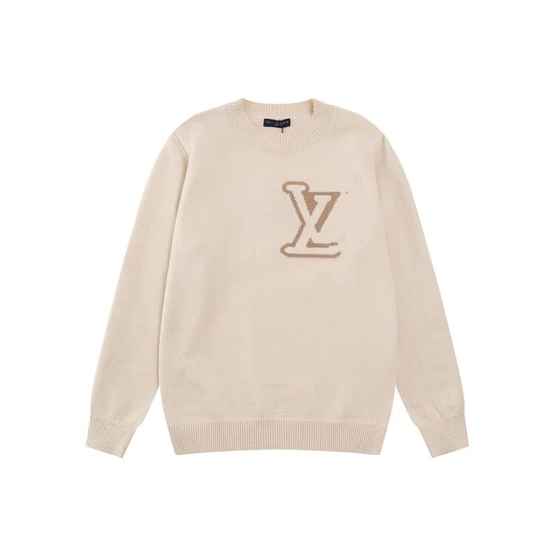 Louis Vuitton LV Logo Knit Sweater Monogram Intarsia